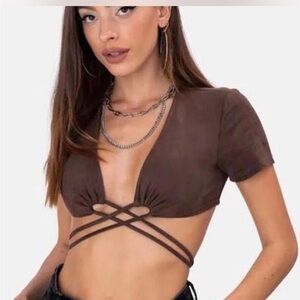 Adika Orrin Wrap Crop Top